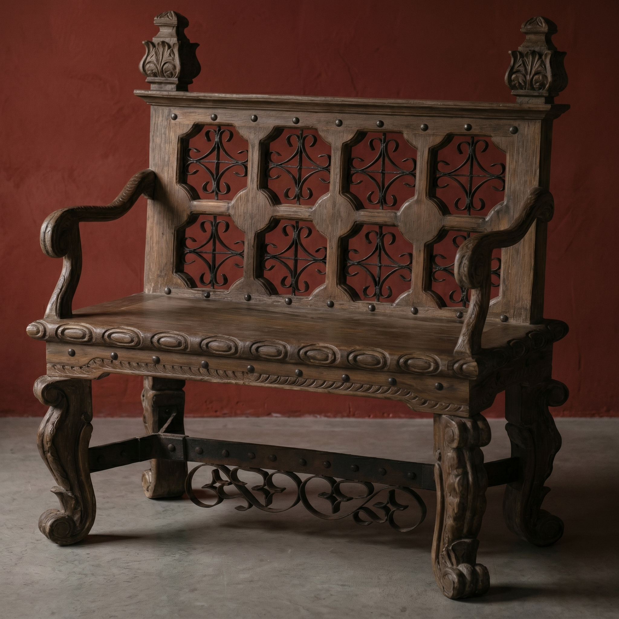 Jason Scott Furniture Ironstar Bench at Fiesta Furnishings.