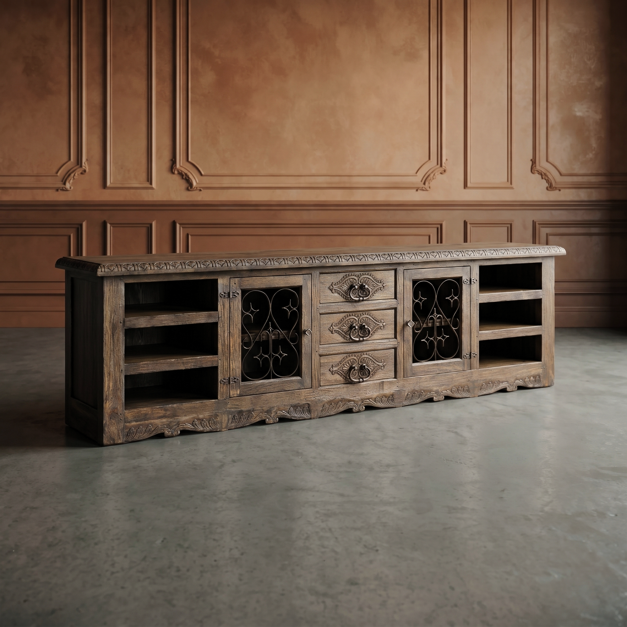 Jason Scott furniture Lovina TV cabinet at Fiesta Furnishings. 
