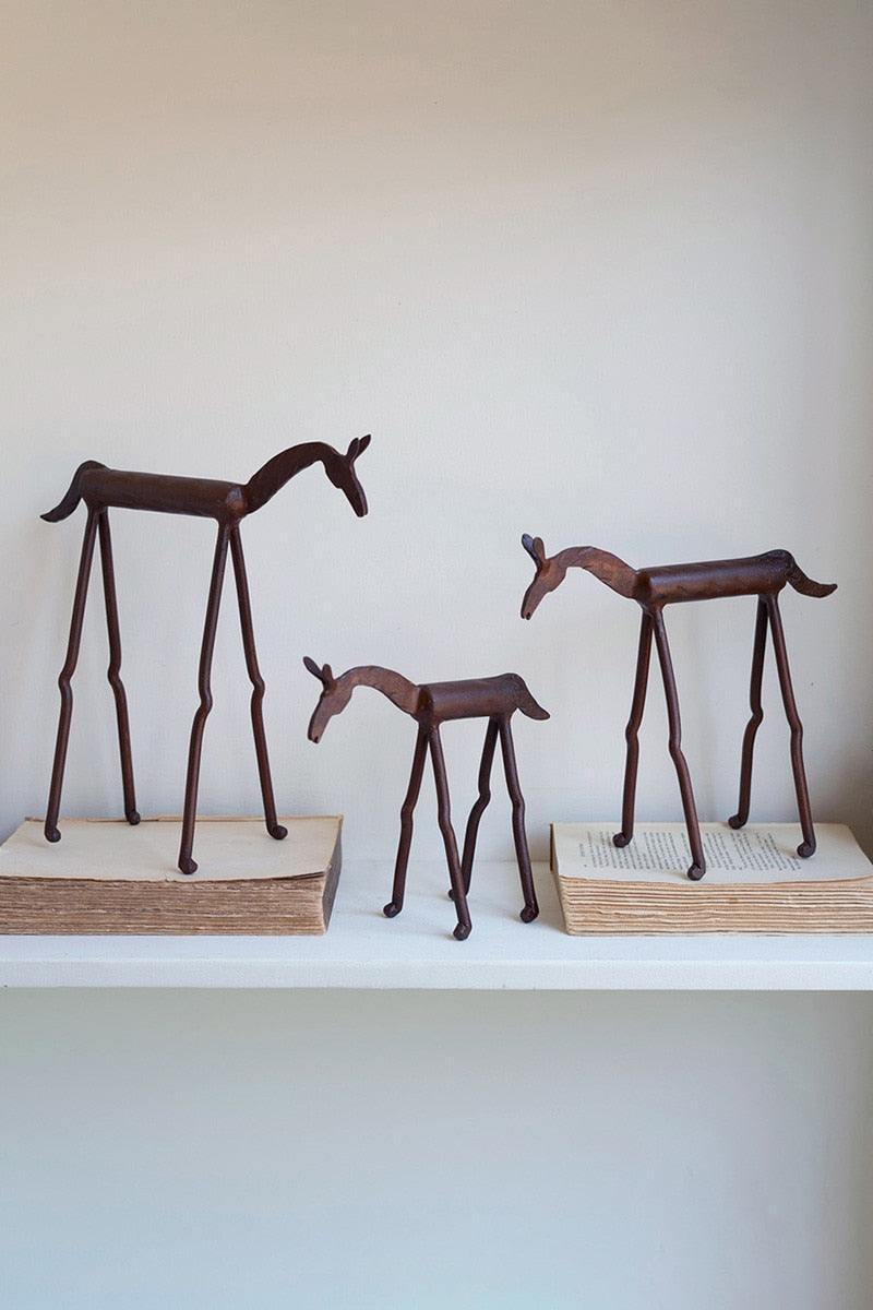 Forged Iron Horses (Set of 3)