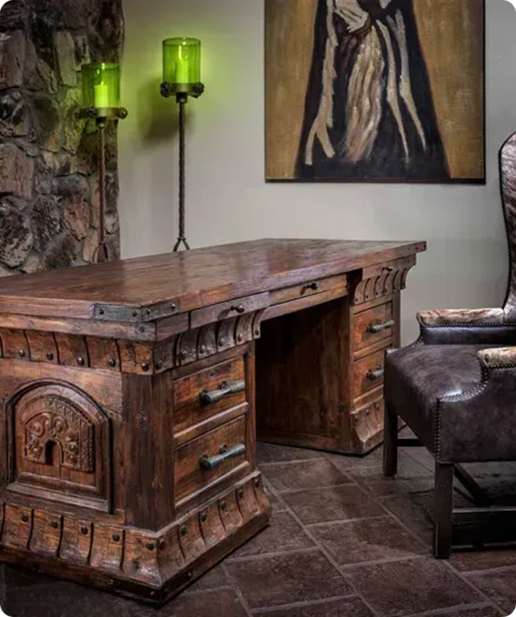 Western office furniture at Fiesta Furnishings. 